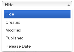 options list date fields