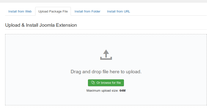 Extensions Install   Administration