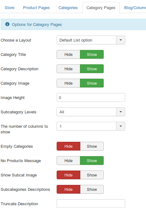 MyMuse Configuration Category1 Administration