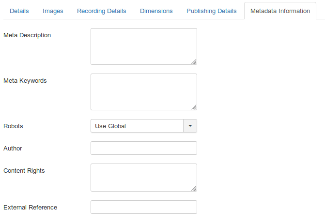 MyMuse Product   Metadata   Administration